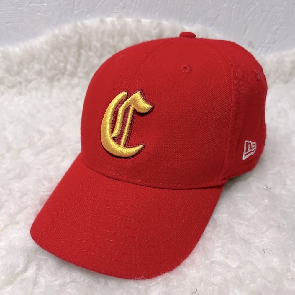 New Era China World International Baseball red Hat OS adjustable unisex